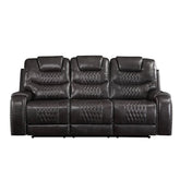Braylon Magnetite PU Sofa Model 55410 By ACME Furniture